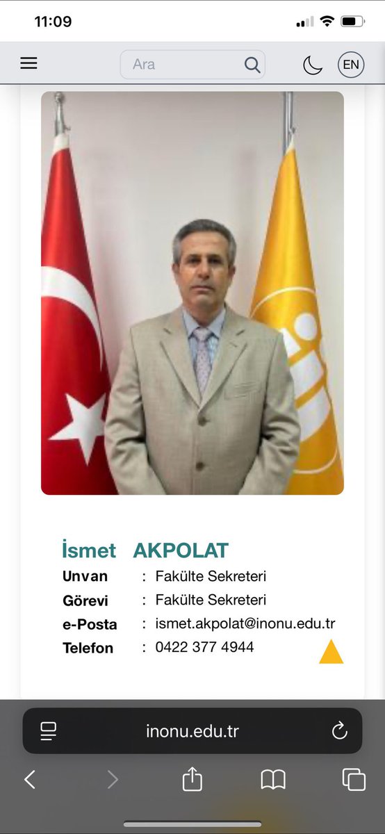 İnönü Üniversitesi Rektörü Nusret Akpolat, üniversitede güvenlik görevlisi olarak çalışan kardeşi İsmet Akpolat’ı Spor Bilimleri Fakültesi’ne “fakülte sekreteri” olarak atamış. Hem de bugün.