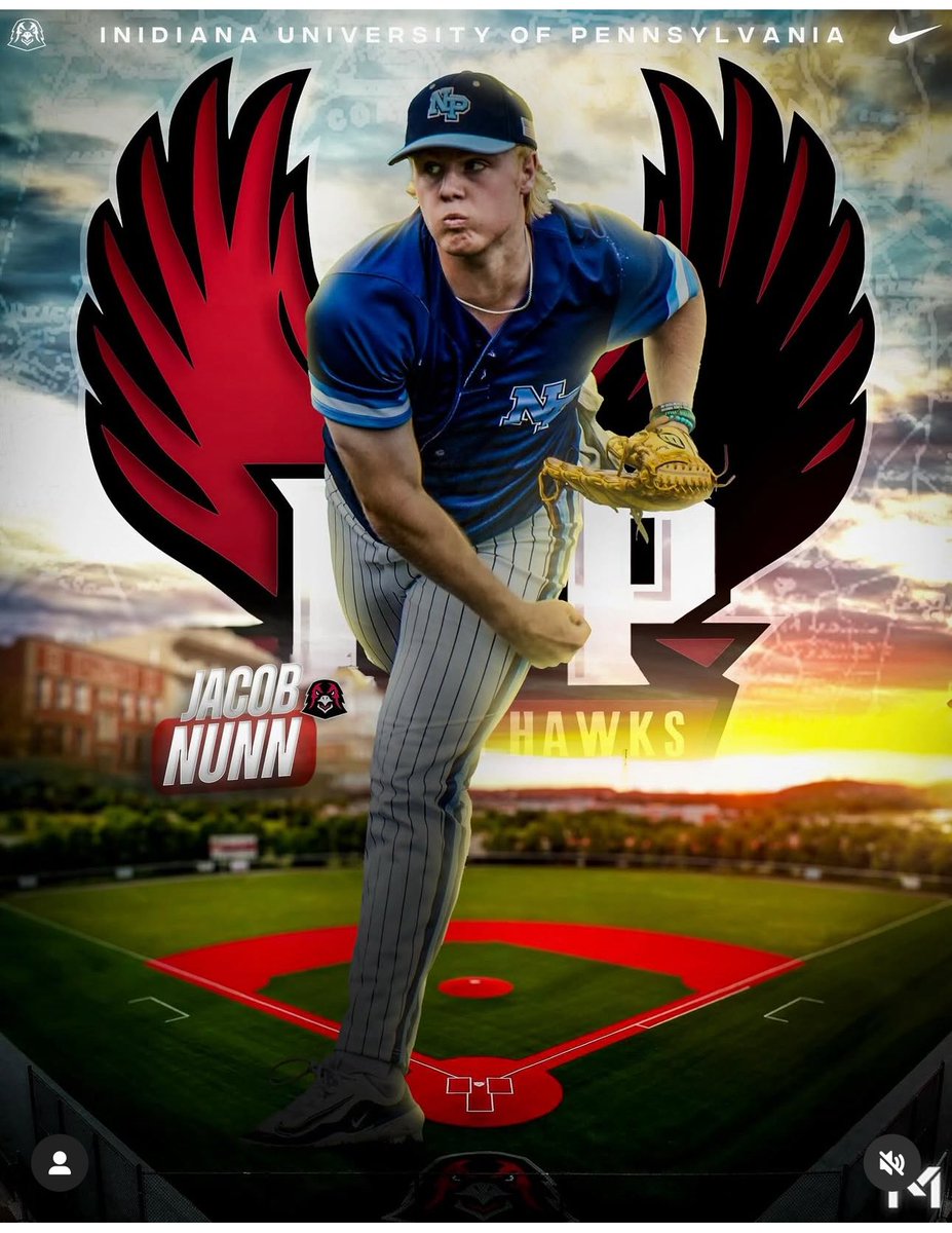 Congratulations to Jacob Nunn on his recent commitment to IUP university! Jake will play for Coach Klein and the Hawks as they compete for a PSAC championship! Good luck to Jacob and his family at IUP university! @baseball_u_pa_philly @baseballuteams 

#UFAM