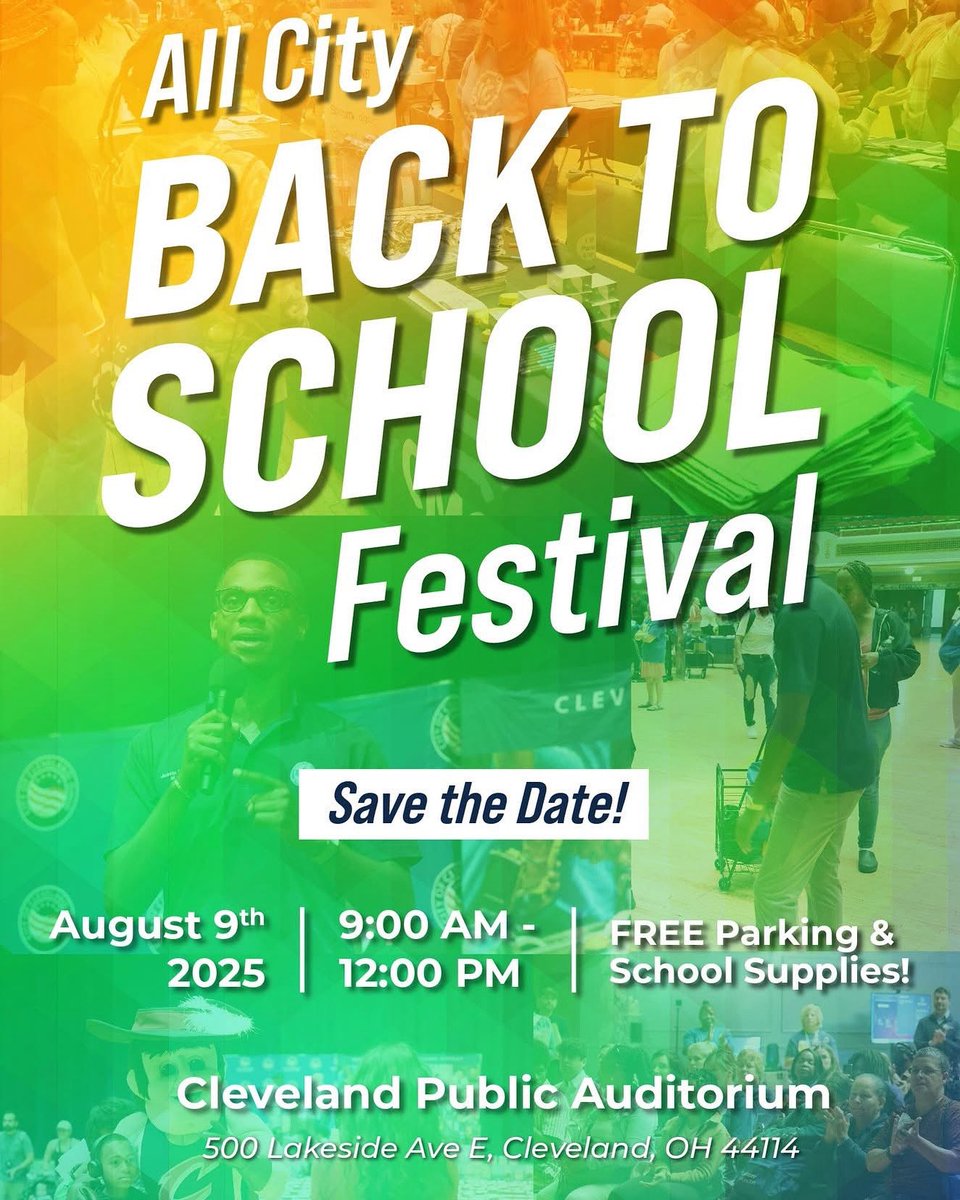 Cleveland Water Pollution Control (WPC) (@clewpc) on Twitter photo Join us August 9th for Cleveland’s All City Back to School FEST! Free supplies, resources, and family fun at Cleveland Public Auditorium, 9 AM–Noon. Free parking! Join us August 9th for Cleveland’s All City Back to School FEST! Free supplies, resources, and family fun at Cleveland Public Auditorium, 9 AM–Noon. Free parking!
