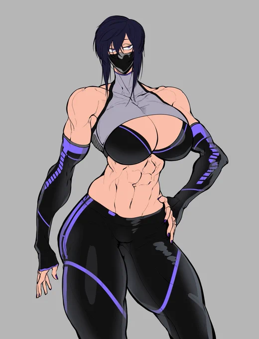 #私はこういう絵師です見た絵師全員参加 筋肉女子とメス男子が大好きです