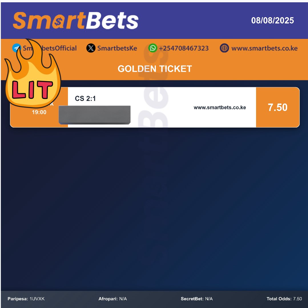 Another Banger!

Create Paripesa account 📱 paripesa.bet/Kimathi
Deposit then repost 

Am dropping this one by 5:30 Pm

TUTAWIN 💪🏼💰