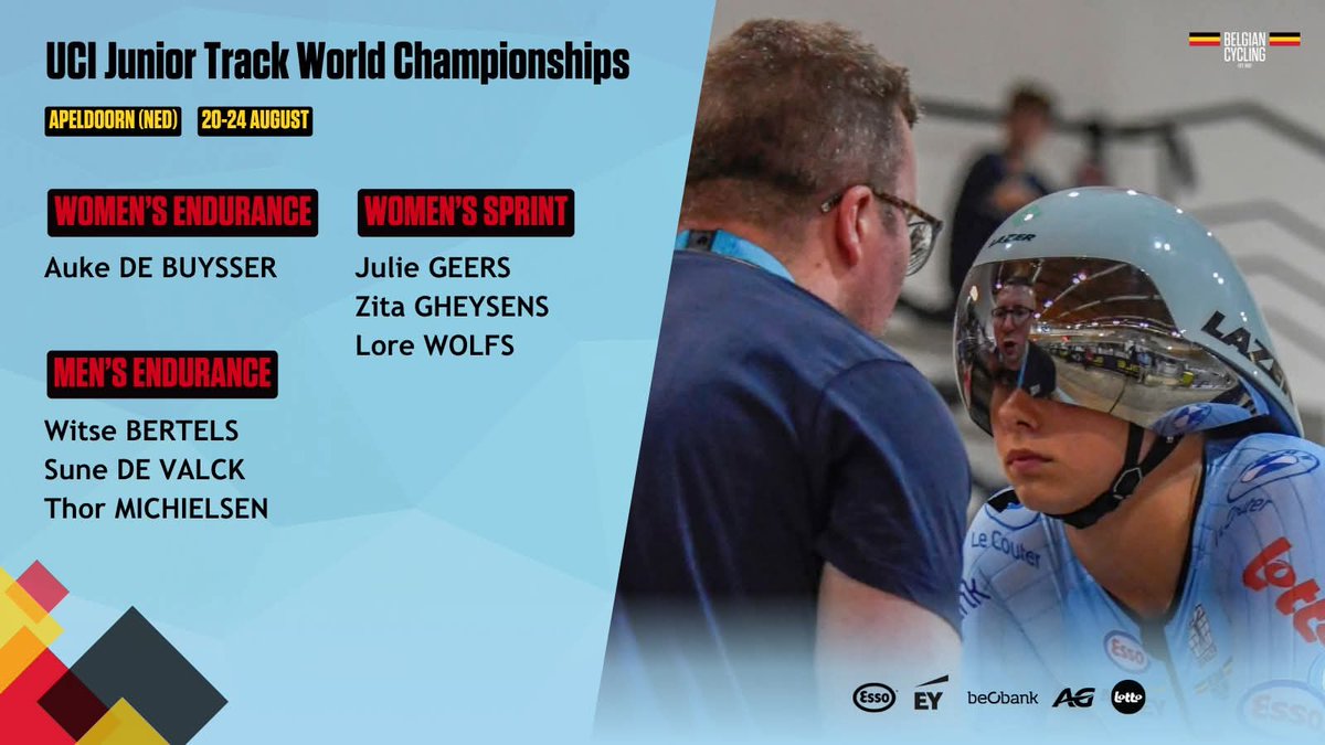The next championships are already around the corner! 🌈
We've selected 7 riders to represent our Belgian Cycling Team at the upcoming UCI Junior Track World Championships in Apeldoorn 🇳🇱 | bit.ly/458zbBD

#Apeldoorn2025