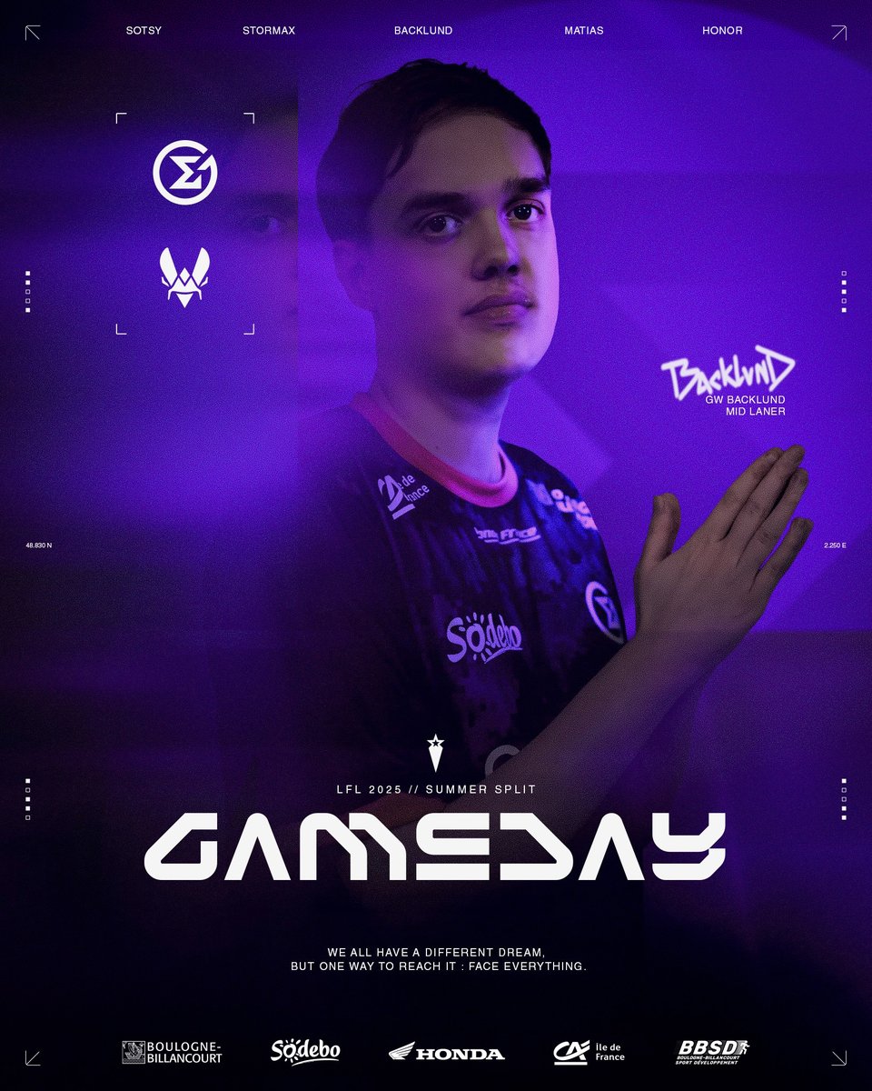 LFL SUMMER SPLIT ☀️

Hier, on a montré un meilleur visage, aujourd'hui, il est temps de concrétiser ça contre les abeilles !

⚔️ LFL Summer Split 2025 VS <a href="/TeamVitalityLOL/">Team Vitality League</a> 
⏰ 18h   
📺 Cast par <a href="/OTP_LoL/">OTP LoL</a> 

On va leur faire perdre toute confiance 😈

#GWWIN #FaceEverything