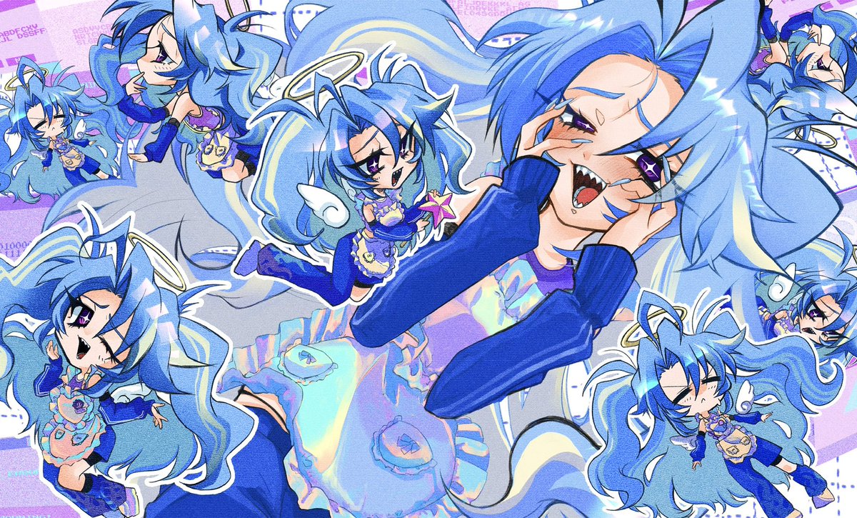 nmmm407's tweet photo. 無いVtuber 乙葉すもも　というOC絵 https://t.co/FD0hoWRsPu
