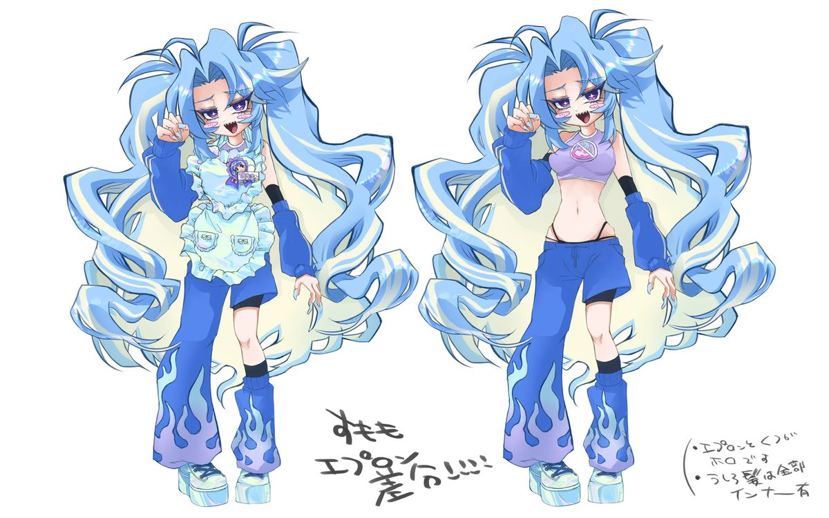 nmmm407's tweet photo. 無いVtuber 乙葉すもも　というOC絵 https://t.co/FD0hoWRsPu