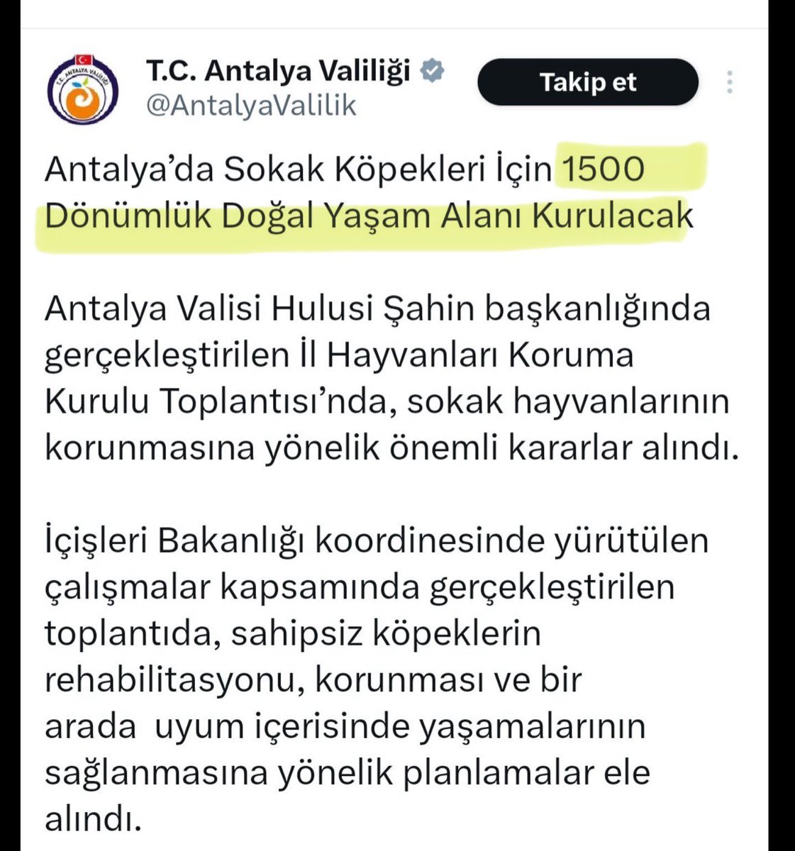 Savunma sanayiinin göz bebeği bir şirket için Samsun’da tahsis edilen arazi 400 dönüm. Getirisi iş, aş, ihracat… 

Başıboş köpekler için Antalya’da ayrılan arazi 1500 dönüm! Getirisi dışkı, kist hidatik, parazit…

#başıboşköpekçiftliği