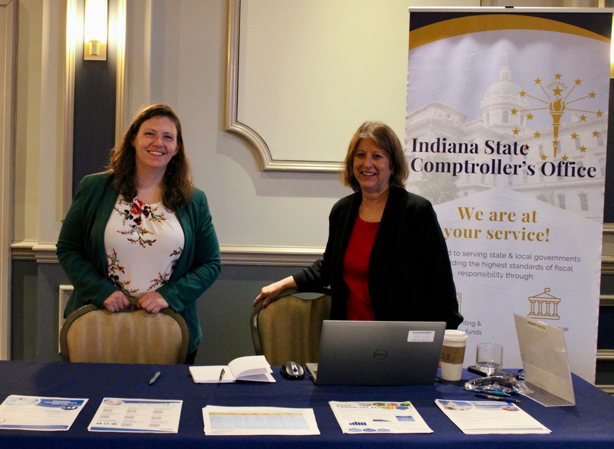 My hats off to Indiana's County Treasurers! It was a pleasure to offer them updates on key items that impact their work — from further building out our local government website to the automation of settlement and fund number consolidation.

Thank you to my staff, Janie Cope and