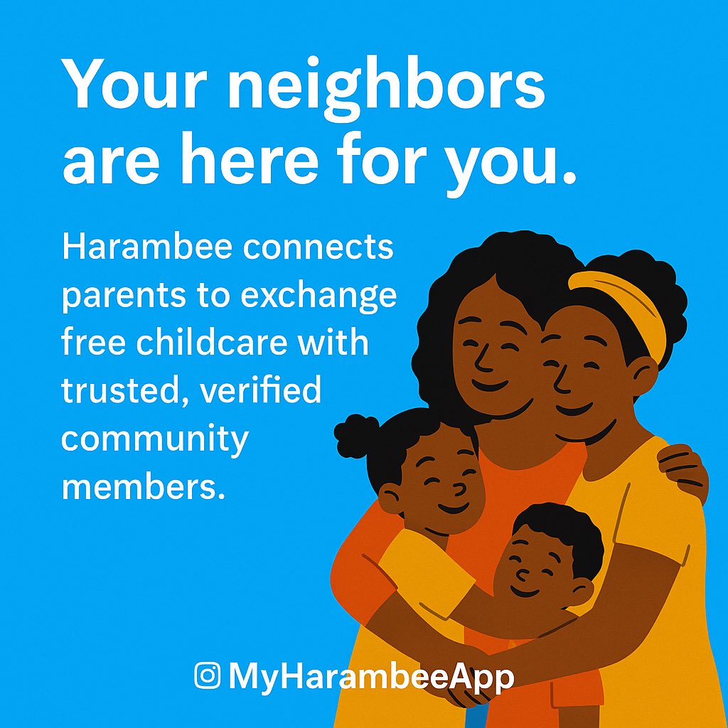 MyHarambeeApp's tweet image. It’s not always easy asking for help — but with Harambee, you don’t have to.
We’re creating safe, verified spaces where parents support each other with free childcare.
🤝 Community-based.
✅ DBS-verified.
💜 100% built on trust.
#MyHarambee #ChildcareHelp #ParentingTogether