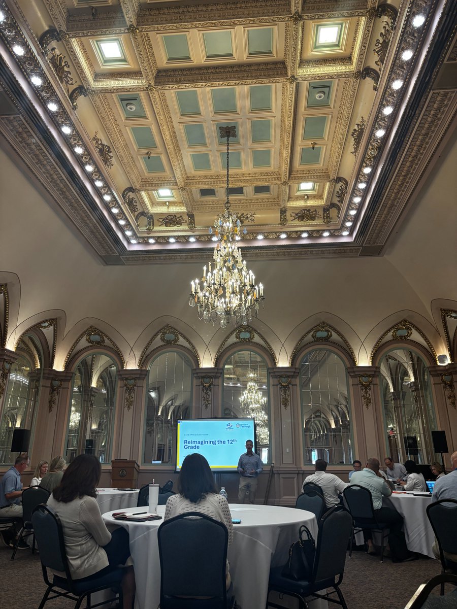 Such great energy and exchange of ideas yesterday during the kickoff of the Reimagining 12th Grade cohort at the University of Pittsburgh.  It was a pleasure working with such thoughtful, future-focused district leadership during our student-centered visioning session!