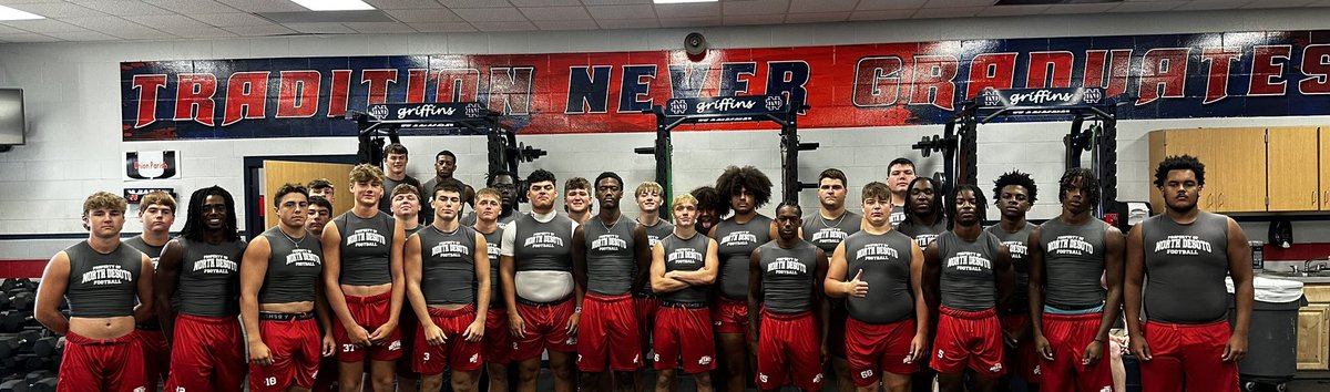 These guys had the biggest weight room gains of the summer! Proud of their hard work!