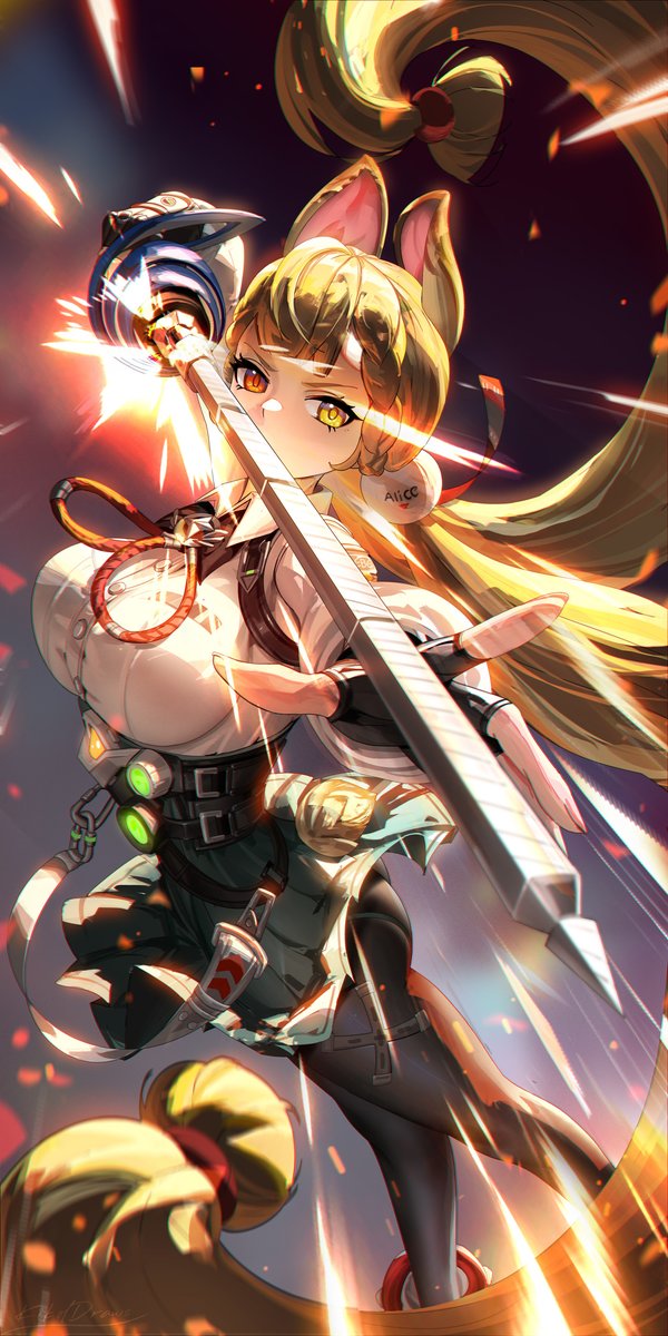 Kikoldraws's tweet image. #ZenlessZoneZero #绝区零 #zzzero #AliceThymefield #Alicezzz 
Alice Thymefield🐇🗡️