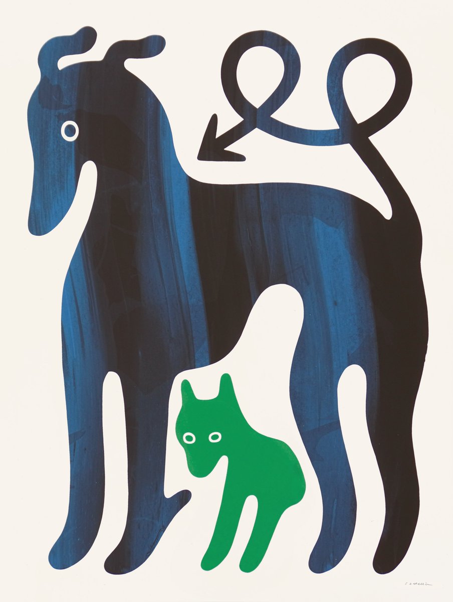 big dog small dog ✶ 18" x 24" poster print