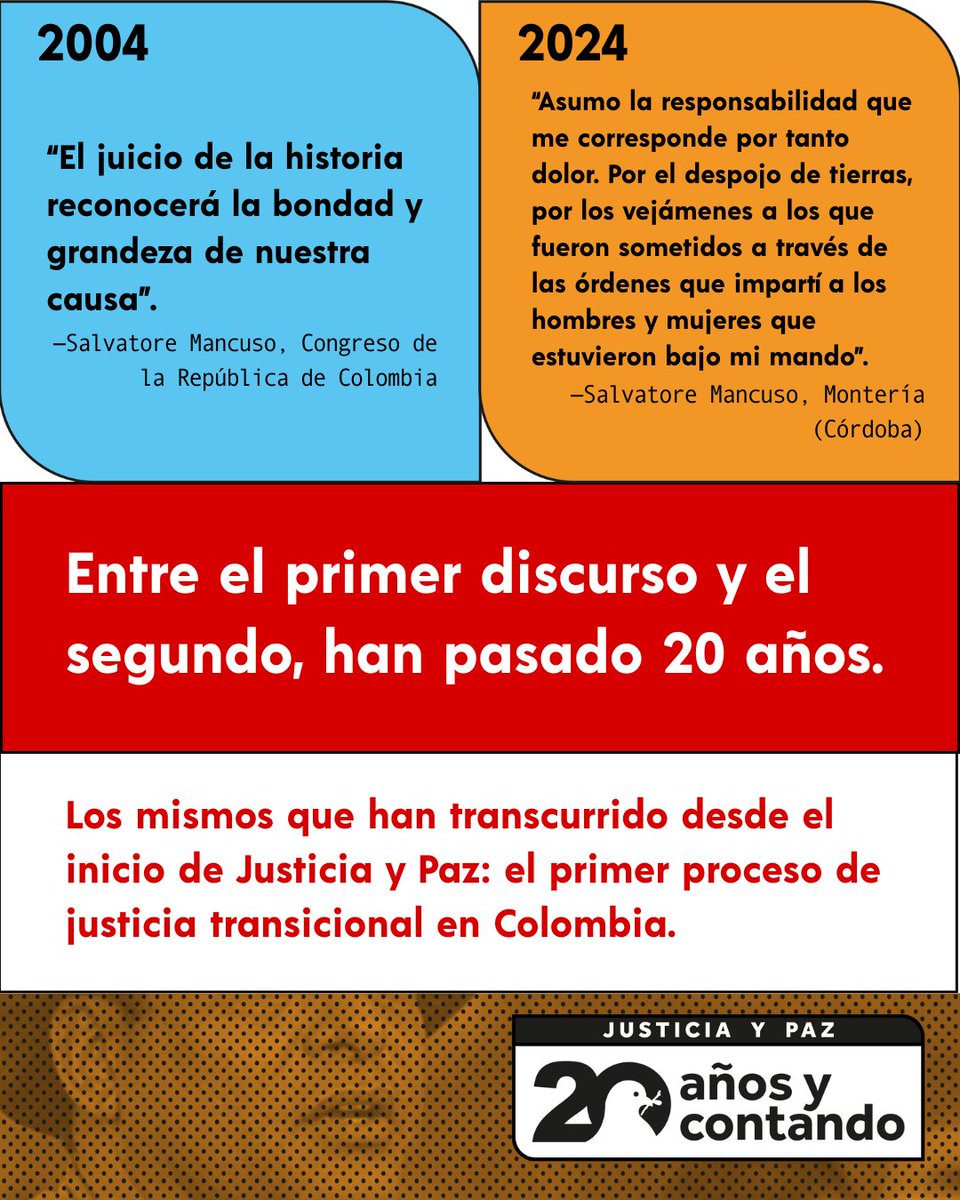 Hoy presentamos la segunda entrega del informe especial que realizamos en alianza con <a href="/el_ICTJ/">El ICTJ</a> y <a href="/fundacionFESCOL/">Friedrich-Ebert-Stiftung en Colombia</a> sobre los 20 años del proceso de Justicia y Paz, centrada en el esclarecimiento del paramilitarismo, sus nexos y sus crímenes. Léala aquí: …cial-justicia-y-paz.verdadabierta.com/muchas-verdade…

🧵