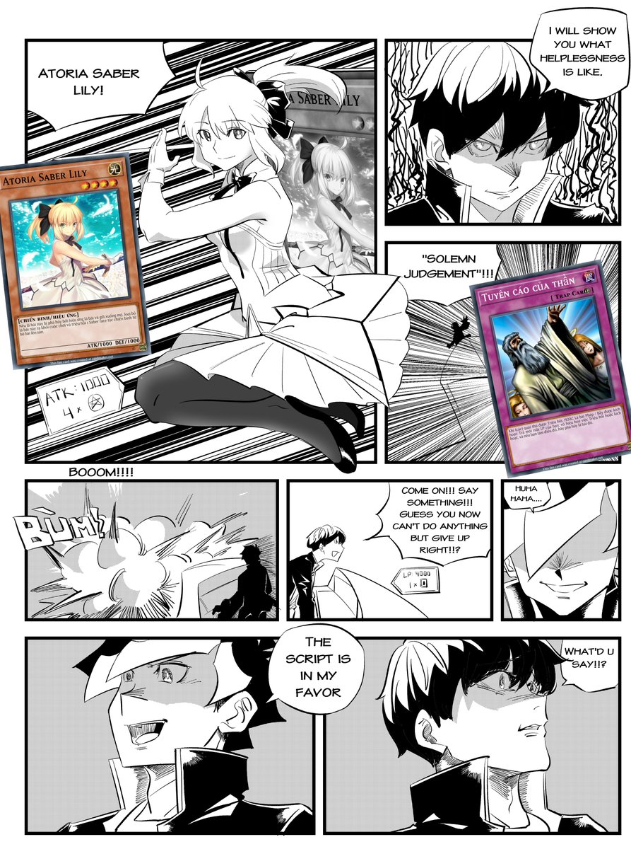 Tryxp_tin2003's tweet photo. I drew a short story between yugioh and Fgo hope everyone likes it
#FGO 
#FateGO 
#FateGrandOder 
Yugioh x FateGO | Tryxp(Tín) #pixiv https://t.co/EhrUWXo4mz https://t.co/eLGOtsvzZ4
