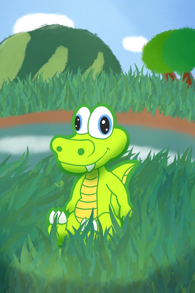 Sometimes our green little guy needs a break. Thank you to Pakko (hipakko.Bsky.social) on Bluesky for sharing! 

Happy #FanArtFriday, everyone! 🎨