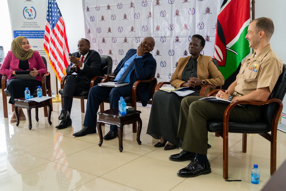 In late 2024, we at the Africa Center for the Study of the U.S. (University of Nairobi) <a href="/ACSUS254/">ACSUS-University of Nairobi</a> kicked off a year-long project, 'Reflecting on 60 Years of U.S.–Kenya Diplomatic Engagement' supported by <a href="/USEmbassyKenya/">U.S. Embassy Nairobi</a> 

1/6