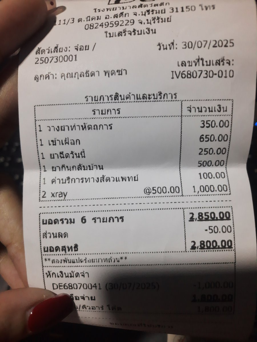 Pls RT 🙏🏻
ขอเปิดรับบริจาคค่ารักษาช่วยเหลือน้องแมวจรกระดูกหัก(ไม่ทราบสาเหตุการหัก) เนื่องจากเราแบกค่ารักษาไม่ไหวจริงๆค่ะ 🙇‍♀️

เลขบช.กรุงไทย : 3300457971 กุลธิดา พุดซา

เราอัพเดตอาการน้องให้ดูด้านล่างเรื่อยๆนะคะ

#ทวิตดีคนรีน้อย #แมวจร #ช่วยเหลือสัตว์ #ทาสแมว #รับบริจาค #แมว