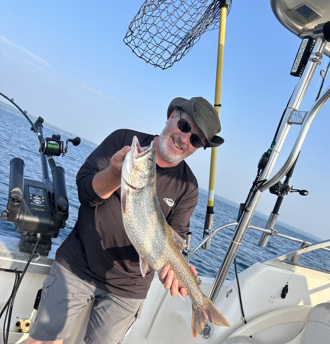 ⁦<a href="/SSAOwenSound/">SydenhamSportsmen</a>⁩ ⁦⁦<a href="/SalmonSpectacul/">Salmon Spectacular</a>⁩ar  Media day yesterday on Owen Sound bay . Just a few more sleeps til Spectular 37!