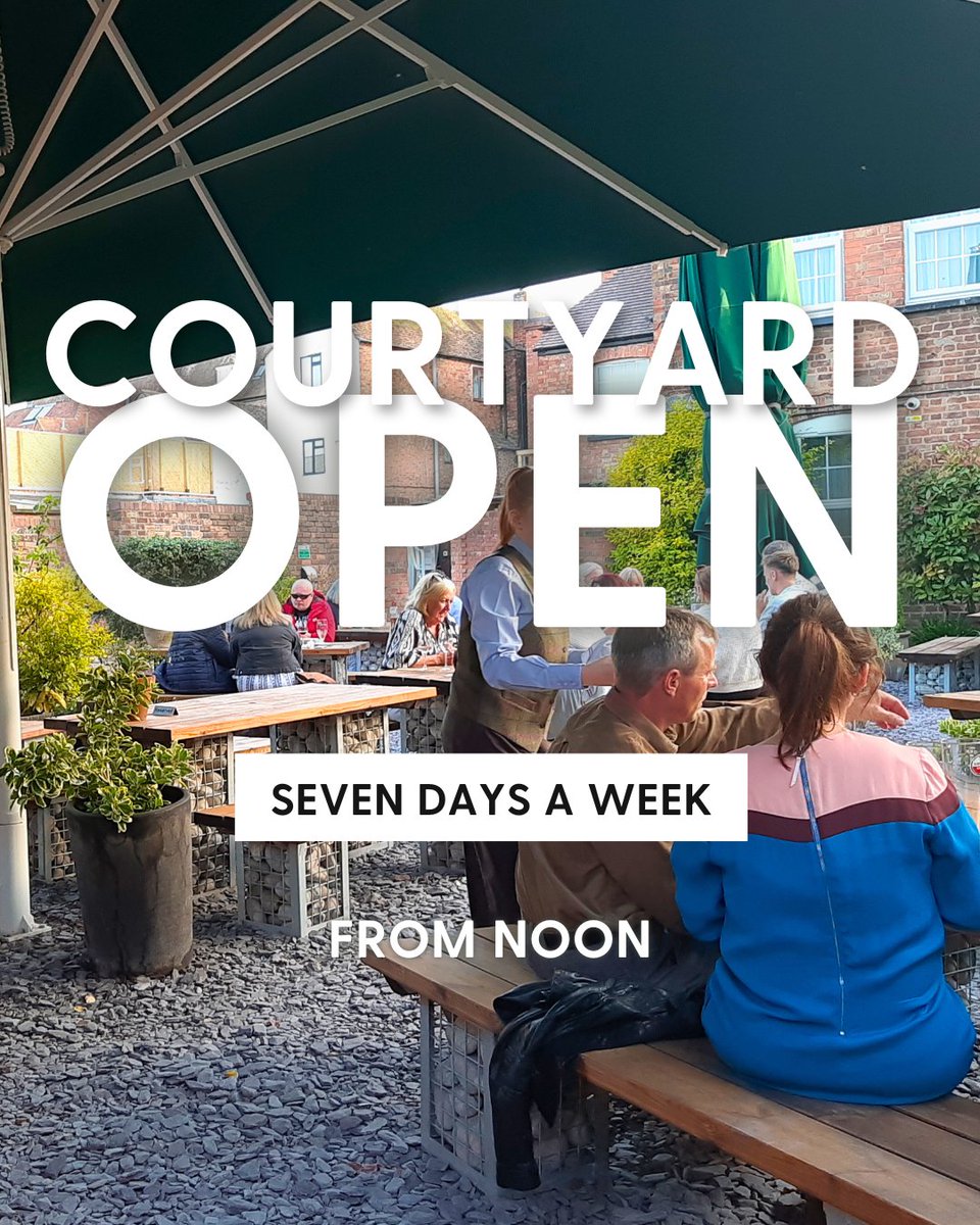 Another heatwave is on the way  ☀️ Our courtyard is the perfect spot for a lazy, sunny Saturday.

The courtyard bar is open from 12 noon every day, unless we have a private event booked. 

#angelpershore #pershore #outdoordining #beergarden #alfresco #visitpershore