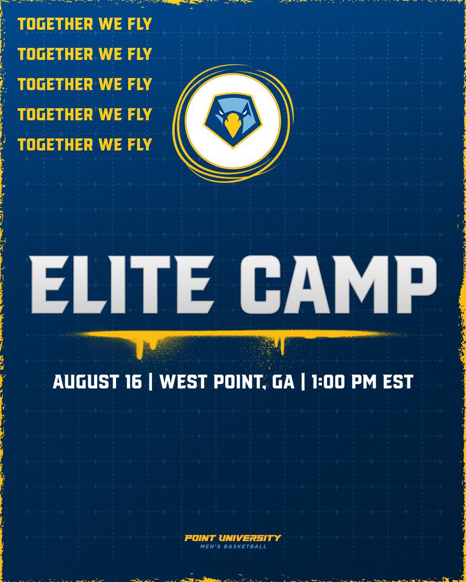 Point University Men's Basketball (@pointmbb) on Twitter photo We had a great camp last week and are looking forward to Elite Camp next weekend!
If you’re interested in playing at the next level and want the opportunity to compete in front of our staff, use the link below to apply. 
docs.google.com/forms/d/e/1FAI… We had a great camp last week and are looking forward to Elite Camp next weekend!
If you’re interested in playing at the next level and want the opportunity to compete in front of our staff, use the link below to apply. 
docs.google.com/forms/d/e/1FAI…