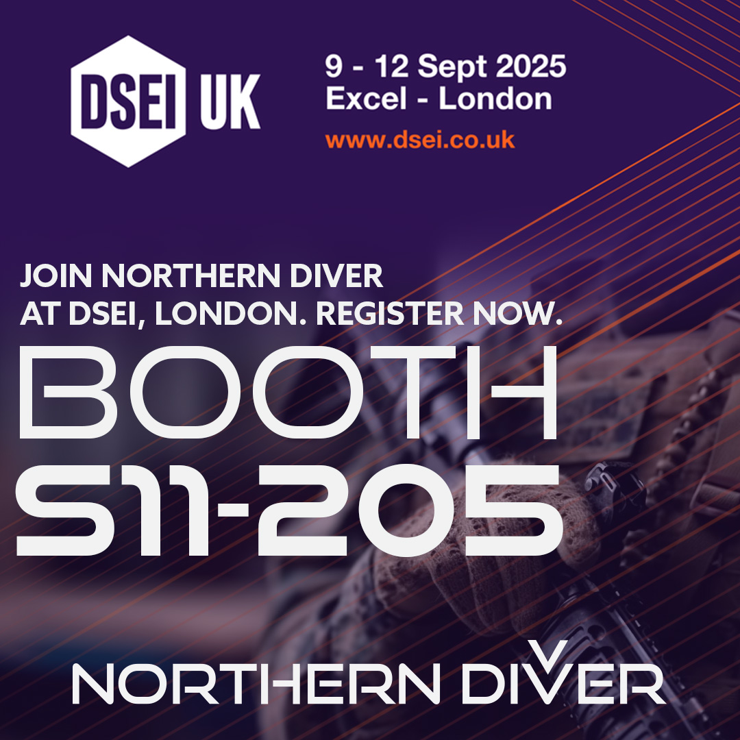 🚨 We're attending #DSEI2025! 🚨
Join us at the world’s leading defence &amp; security event as we showcase our latest in specialist diving equipment &amp; tactical gear.

📌 Stand S11-205
📅 9–12 Sept
📍 Excel London

#NorthernDiver #DefenceInnovation #RescueReady #TacticalGear