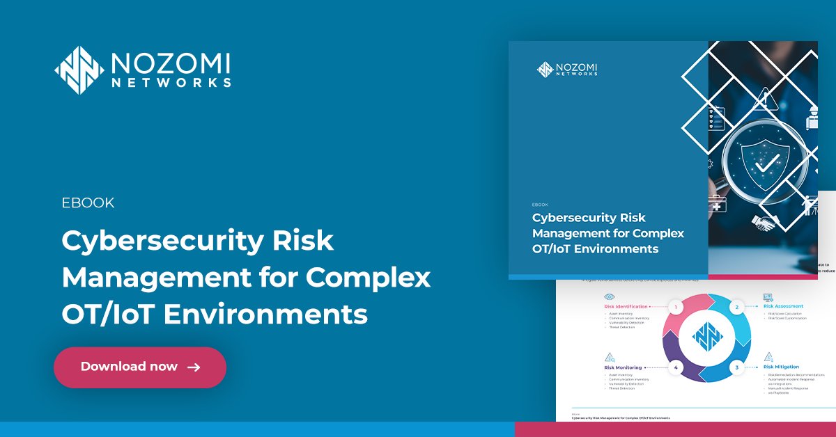 As OT/IoT assets account for an increasing percentage of enterprise risk, attention must also focus on reducing that risk. Read how the Nozomi Networks platform helps operators and SOC teams prioritize efforts to increase resilience.

 👉 ow.ly/UL2T50WB7LJ