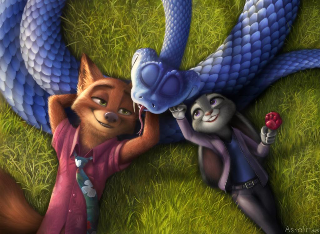 #Zootopia2
🦊🐍🐰