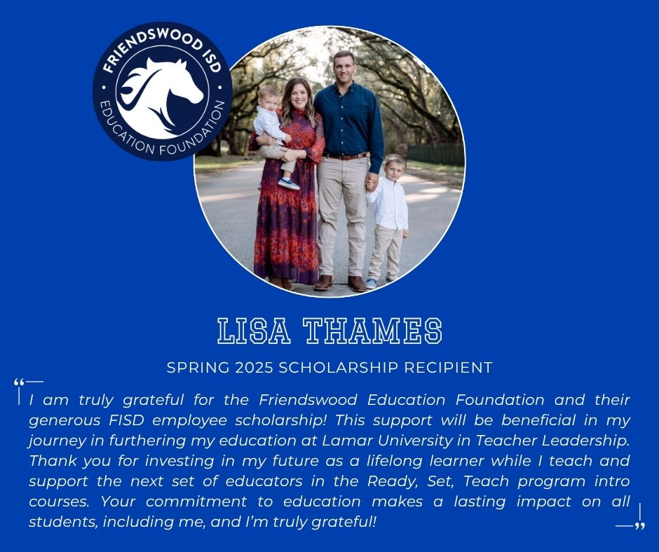 🎓 FISD educators—FEF’s Continuing Education Scholarship is open! Whether you’re pursuing a degree or certification, this scholarship helps support your growth.

💙 Hear from past recipients &amp; apply today: fef.myfisd.com/programs/educa… #FEFSupportsEducators