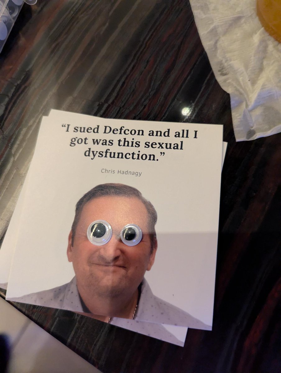 kmcnam1's tweet image. Kept seeing these stickers pop up yesterday and I was cracking up .... #defcon #defcon33