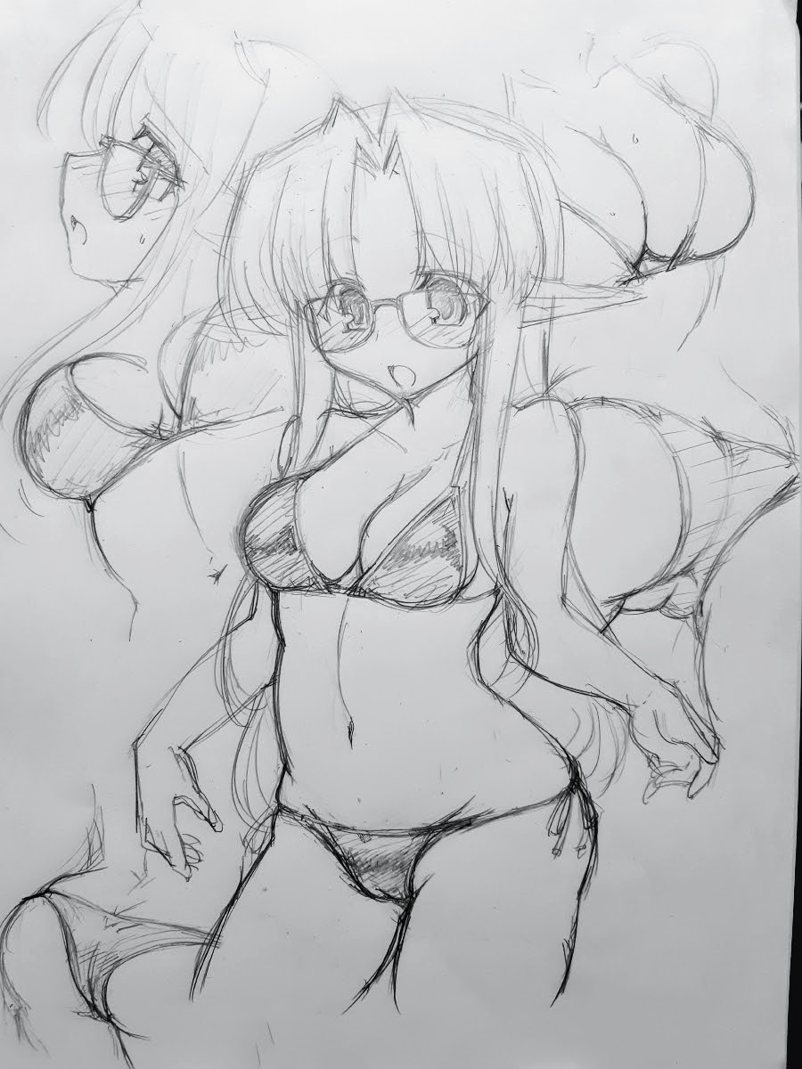 #なんの脈絡もなく水着イラストを再掲して最近フォローしてくれたフォロワーを怖がらせましょう 