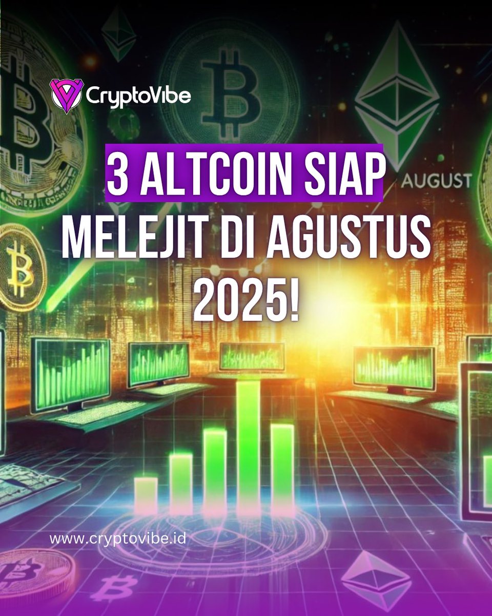 cryptovibe_id's tweet photo. Agustus dimulai dengan potensi besar: FARTCOIN tembus $1, HYPER bergerak di atas semua moving average utama, dan AR memecah konsolidasinya dengan breakout yang solid. Ketiganya ngasih sinyal awal fase rally altcoin.
#AltcoinBuzz #CryptoKickoff https://t.co/nrEY0eUp5B