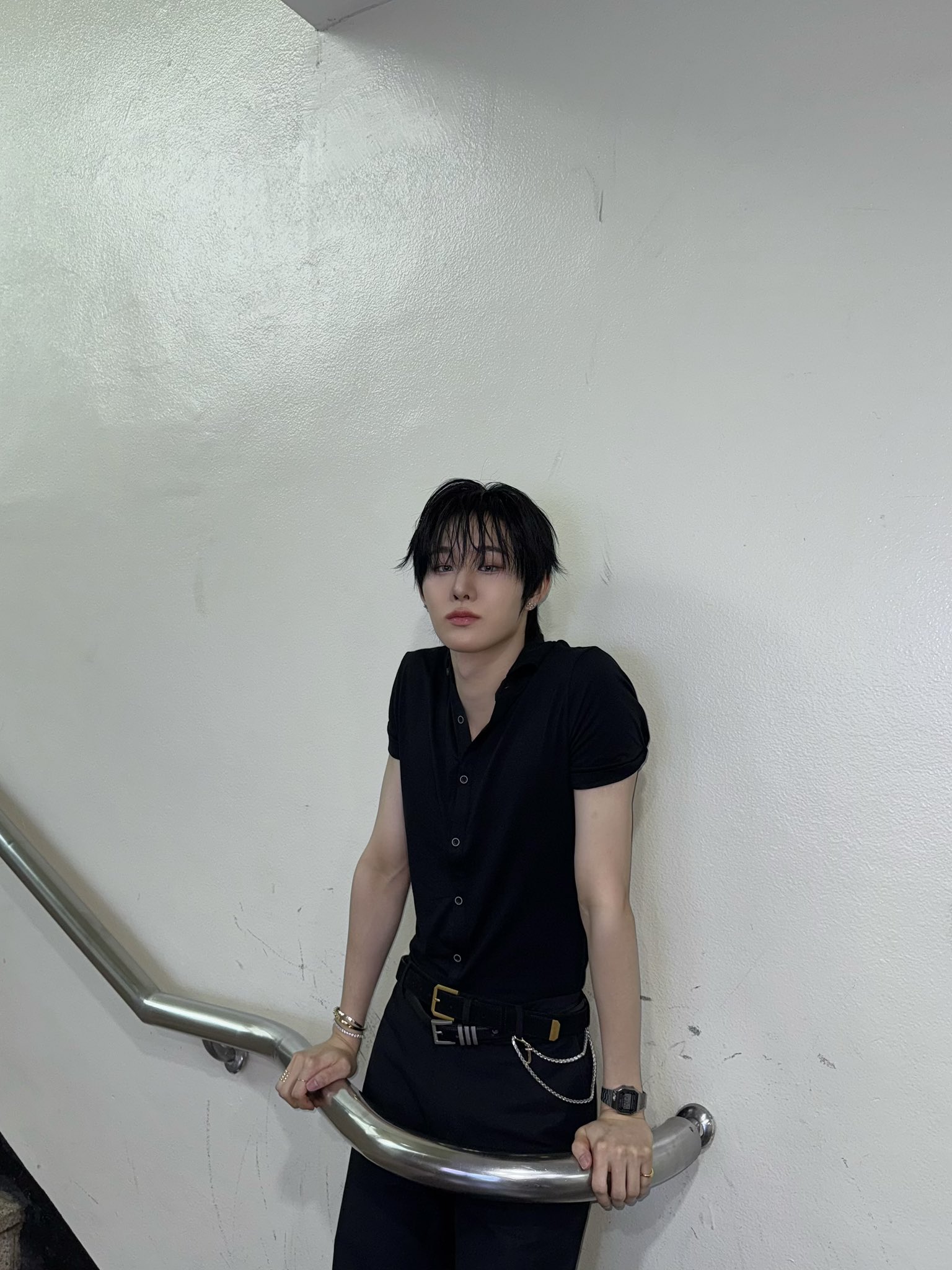 EVNNE ポラ AZALEA WANG CORINNE EMBELLISHED ABOVE THE KNEE BOOT IN BLACK