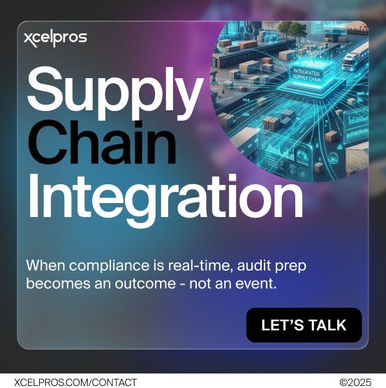 When compliance is real-time, audit prep becomes an outcome - not an event.

At XcelPros, we help turn your quality stack into a growth enabler.
Book a consult: xcelpros.com/contact/ 

#QualityManagement #ComplianceControl #RealTimeCompliance #XcelPros