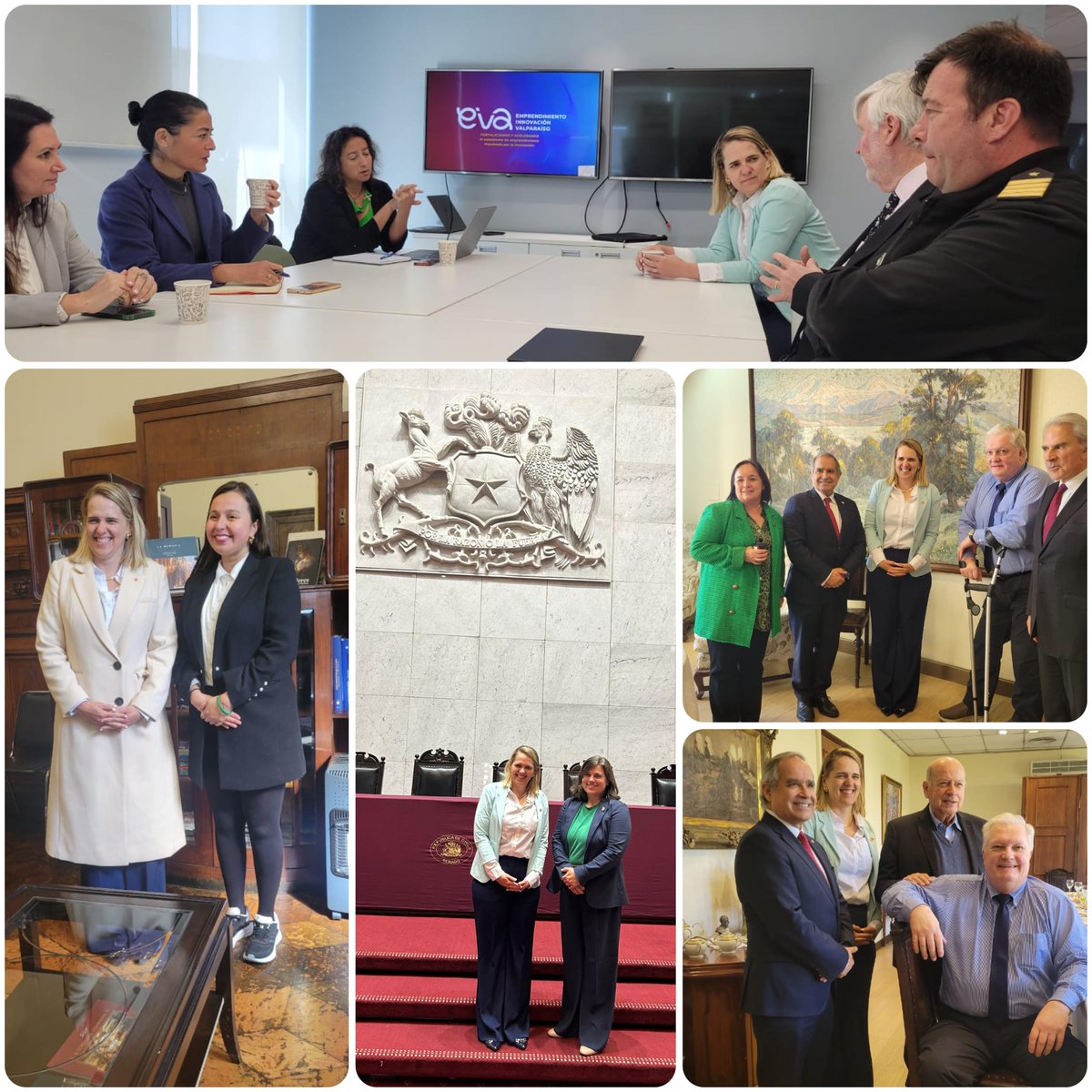 L’Ambassadrice @Karolina_Guay a visité la région de Valparaíso 🇨🇦🇨🇱. 
✅ Distrito V21 à Viña del Mar : innovation &amp; durabilité 
✅ Rencontre avec la mairesse de Valparaíso : dialogue &amp; collaboration 
✅ Déjeuner de travail au Congrès : synergie pour le bien commun
