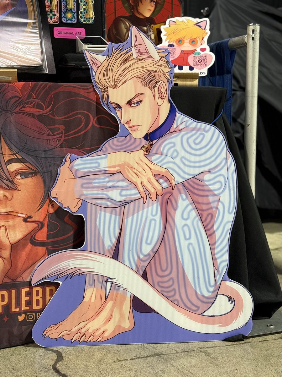 Hello Otakon,
We’re back again this year in Artist Alley, table A312! 

Come visit us for Trigun, Kpop Demon Hunters, Arcane, Dungeon Meshi, Kingdom Hearts art and much meow other surprises! Or just drop by and say hi 💖