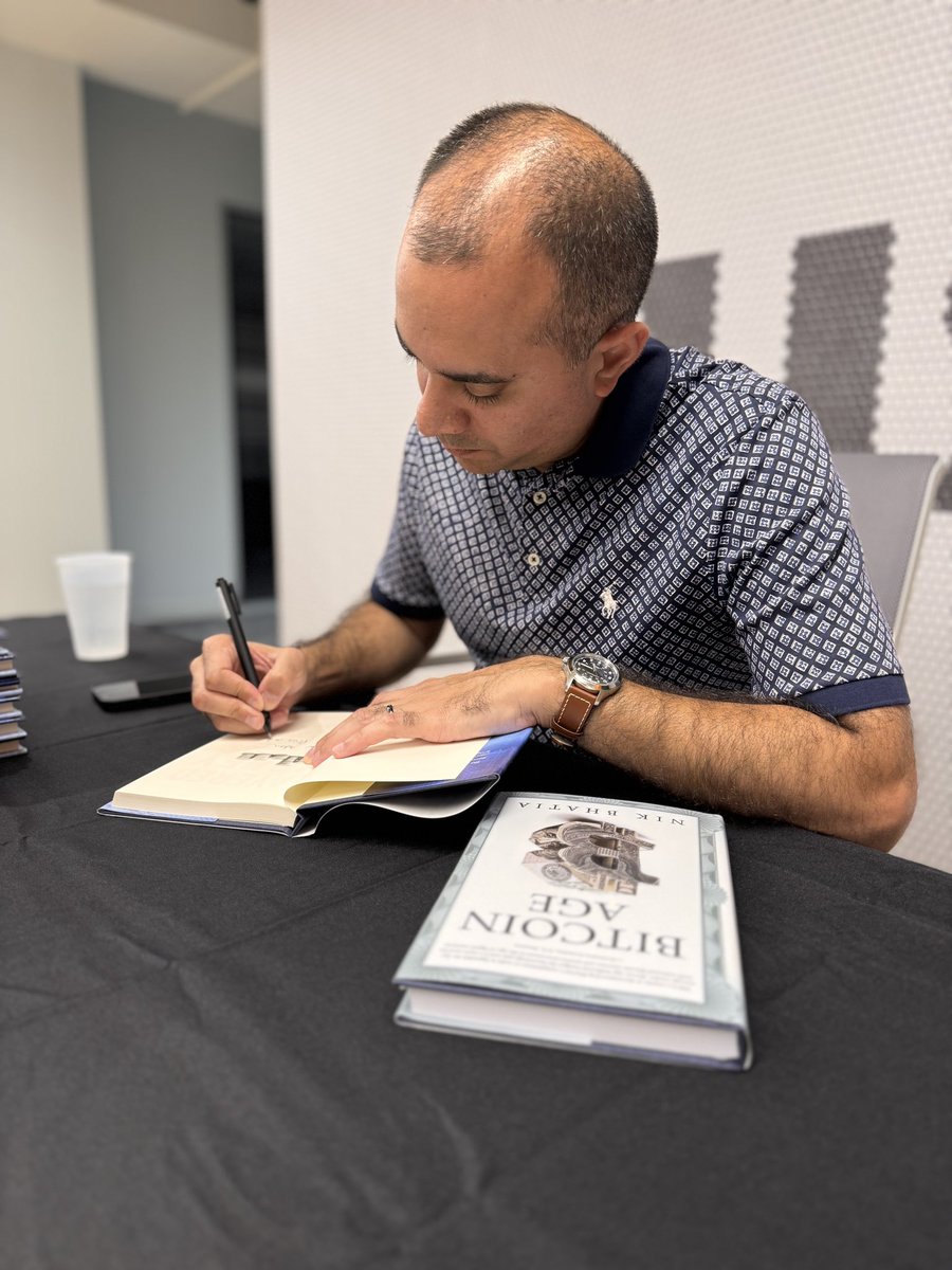 Grateful for this small paperback writer <a href="/timevalueofbtc/">Nik Bhatia</a>