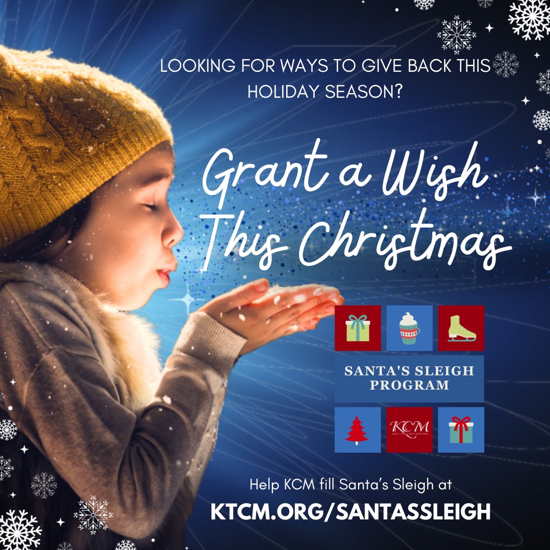 🎄 Santa’s Sleigh is back! 🎁
👉 Learn more &amp; adopt a child or senior: ktcm.org/santassleigh/

 #SantasSleigh #HolidayGiving #KCMSocialServices #AdoptAChild