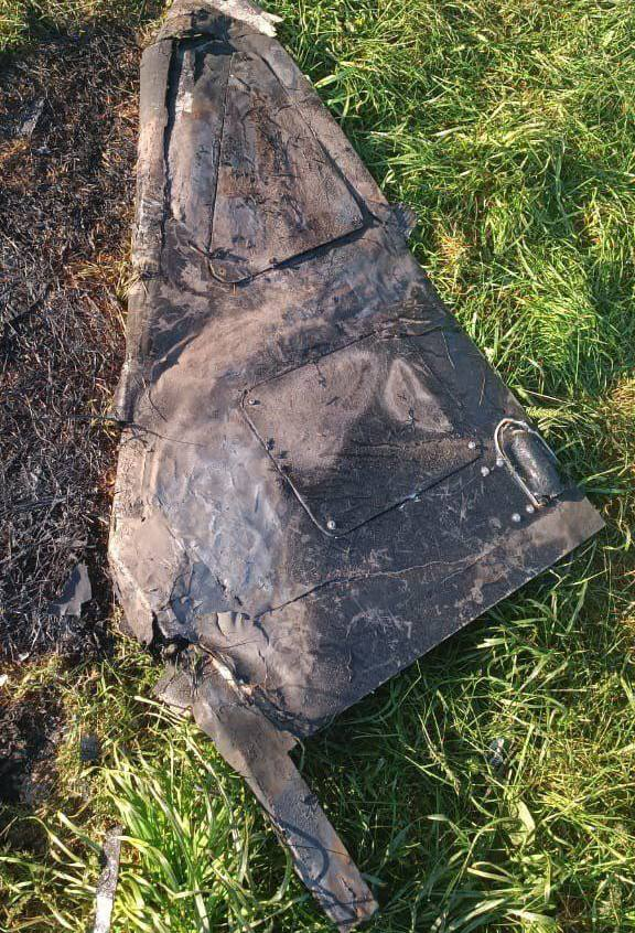 Fragments of a jet engine from a Geran-3 UAV and its OFZBCH-50 warhead have been found. The engines, according to the report, are commercially available Chinese models.