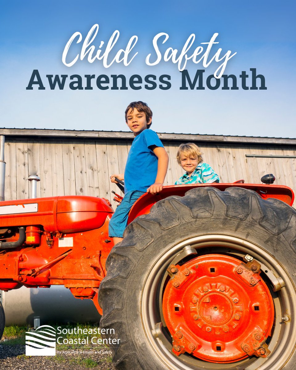 👶🛡️ August is Child Safety Awareness Month and that includes on the farm and off. 

Let’s work together to keep kids safe. Find more resources at loom.ly/CzkZkN0  💛

#ChildSafety #AgSafety #FarmFamily #SCCAHS #RuralHealth