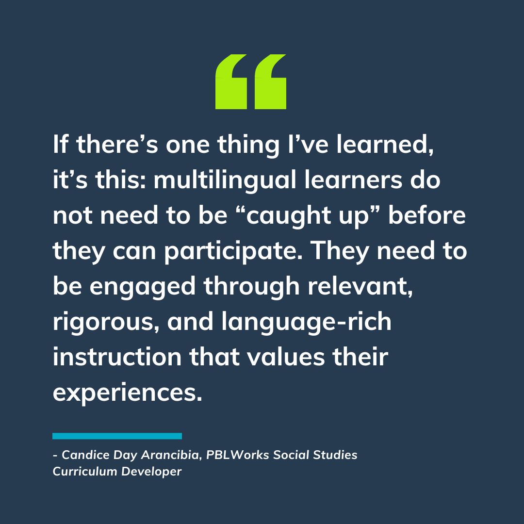 PBLWorks's tweet image. How PBL Helped My Multilingual Students Find Their Voice. PBLWorks Curriculum Developer Candice shares her story.

Read the full article and explore ways to design projects that honor every voice.
bit.ly/41y9c46
