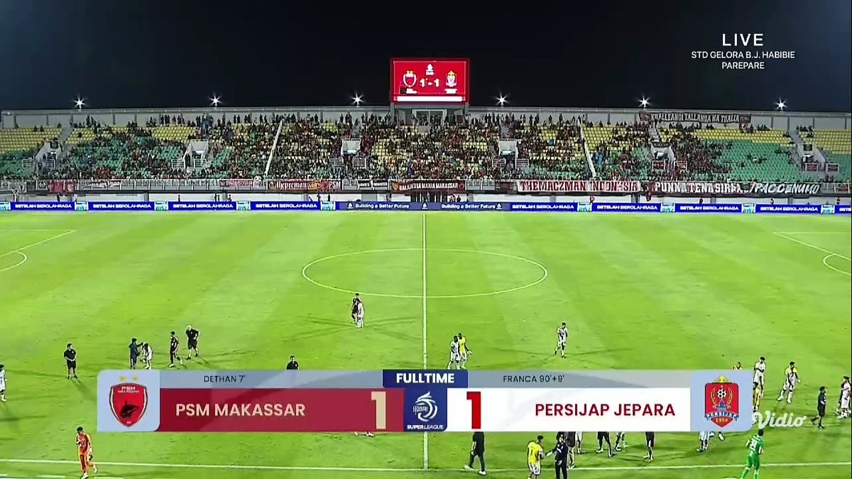 Hasil Akhir #BRISuperLeague

Persebaya Surabaya 0-1 PSIM Yogyakarta
PSM Makassar 1-1 Persijap Jepara

2 tim promosi dari Liga 2 memberi kejutan di laga pertama mereka