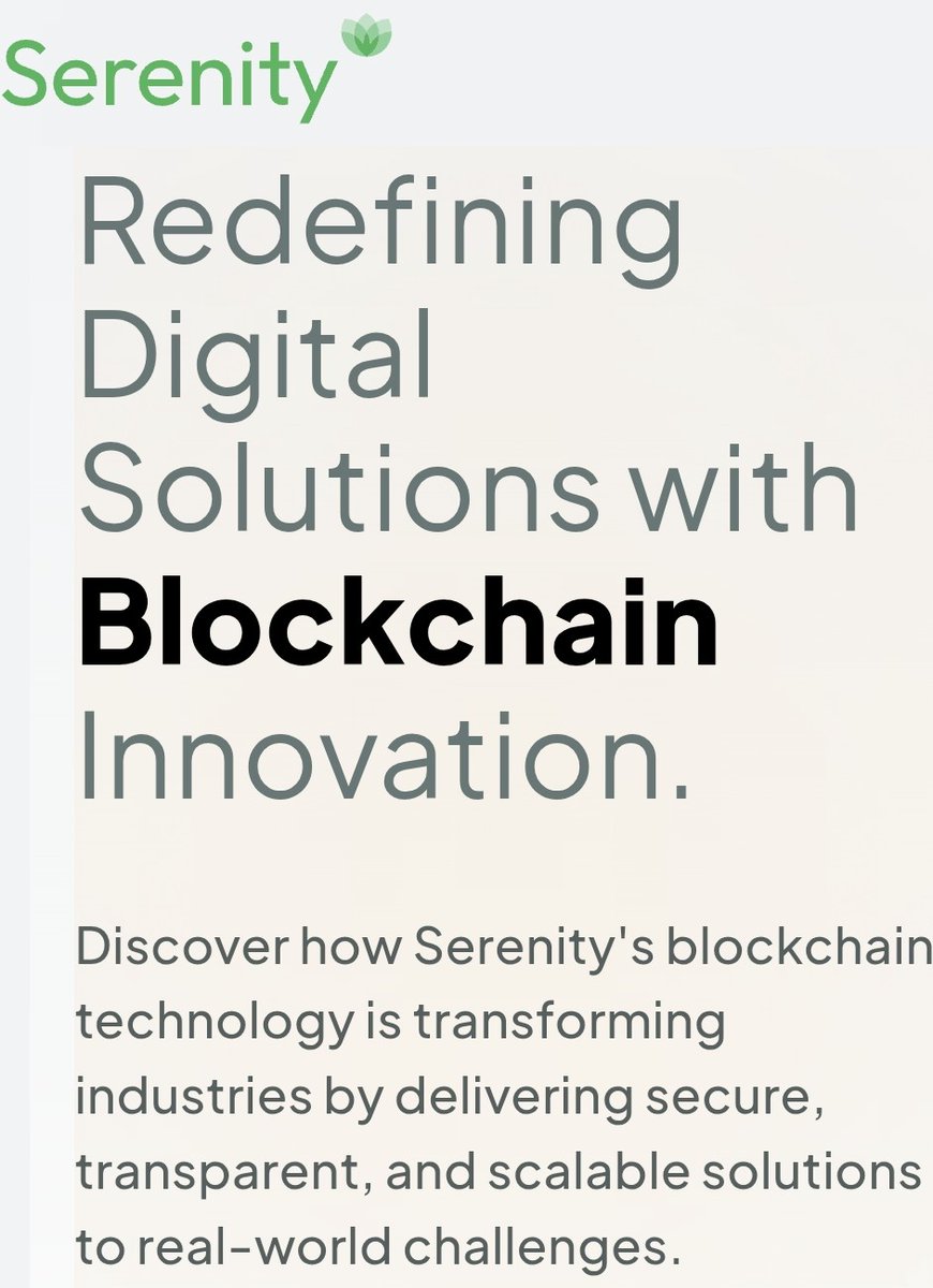 <a href="/SerenityStech/">SerenitySTech</a> <a href="/HWSGermany/">Hardware Wallet Shop</a> Are you looking for a real word crypto project❓️

Then check out $Sersh by <a href="/SerenityStech/">SerenitySTech</a>
This team is working on the future of decentralized storage and security for personal and business use

Do your research and check out their website 
#sAxess 
#sBox
s.technology