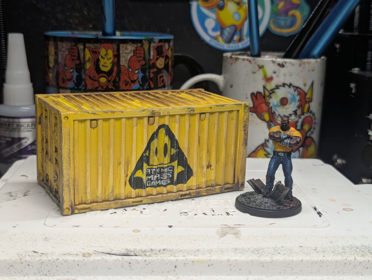 Scott Ferguson, ποΈπ§ββοΈ (@brushwizard) on Twitter photo This week, I finished Modok 2, painted Abomination and a new AMG themed cargo container for my Shipping Yard table.
#CrisisProtocol #MiniPainting #Miniatures #Marvel #Wargaming #MCPFriday <a href="/atomicmassgames/">Atomic Mass Games</a> This week, I finished Modok 2, painted Abomination and a new AMG themed cargo container for my Shipping Yard table.
#CrisisProtocol #MiniPainting #Miniatures #Marvel #Wargaming #MCPFriday <a href="/atomicmassgames/">Atomic Mass Games</a>