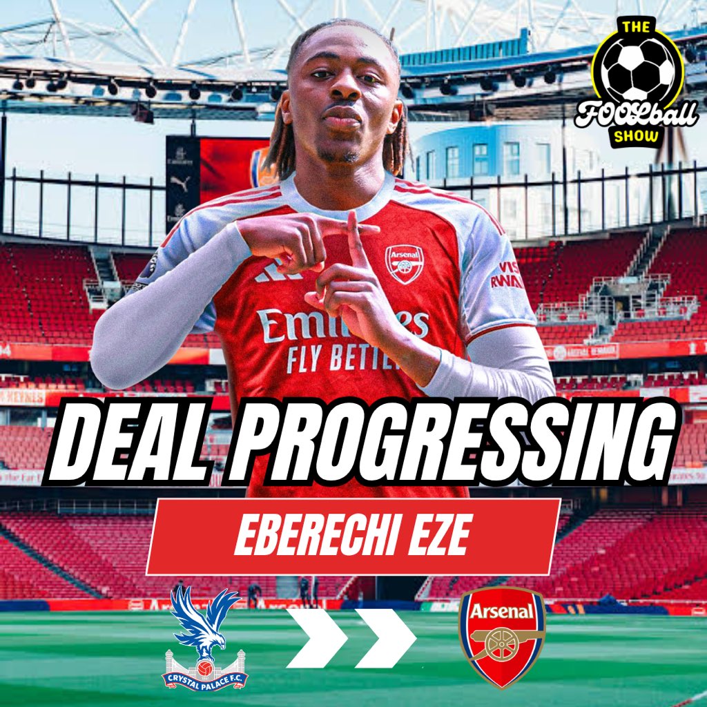 🔴⚪️ | Arsenal are fully focused on the signing of Crystal Palace attacker Eberechi Eze. 

Talks have taken place between the clubs and the player. Eze wants move. Arsenal look to secure £50m-£55m deal. Can play CAM and LW. 🏴󠁧󠁢󠁥󠁮󠁧󠁿 #AFC #Transfers