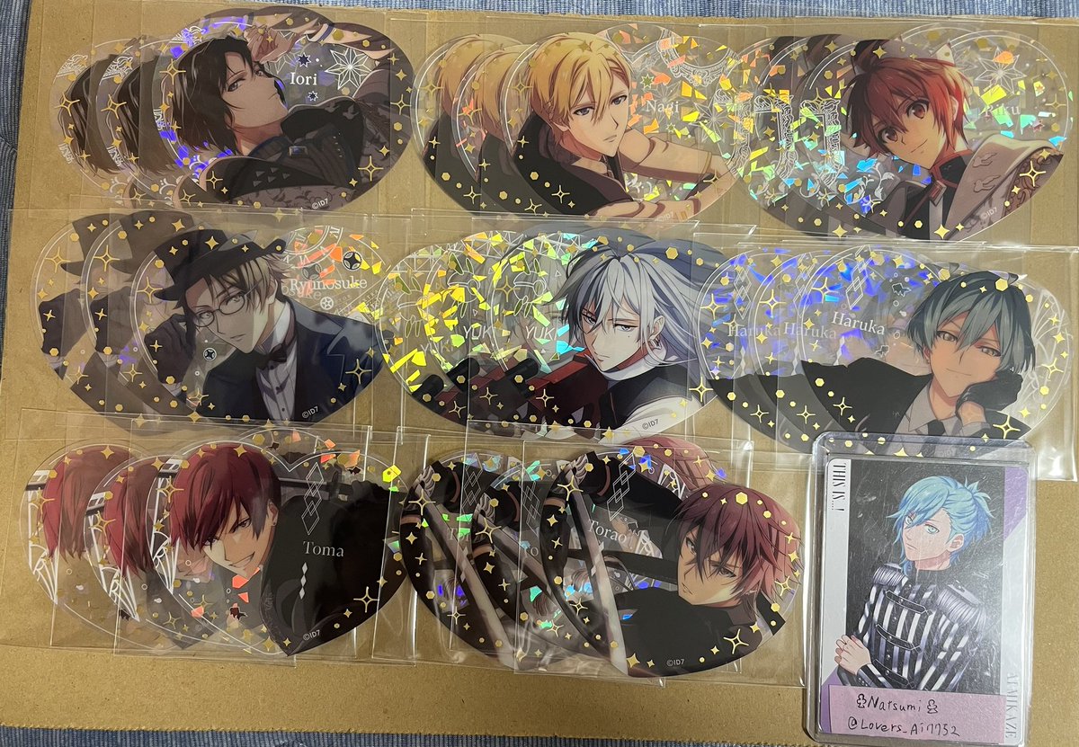 【交換 譲渡】アイナナ ぴくりあ premium Vol.2

«譲»☆→一織/悠
♡→陸/千/トウマ/虎於
○ナギ/龍之介
各3

«求»定価+送料&gt;&gt;&gt;&gt;楽 環

初回様リトリン必読

☆は○同数引き取り必須
♡は○同数含む方優先

☆の交換は楽

キャラ毎纏めて引き取り優先

譲渡優先

検索からでも気軽にお声がけ下さい