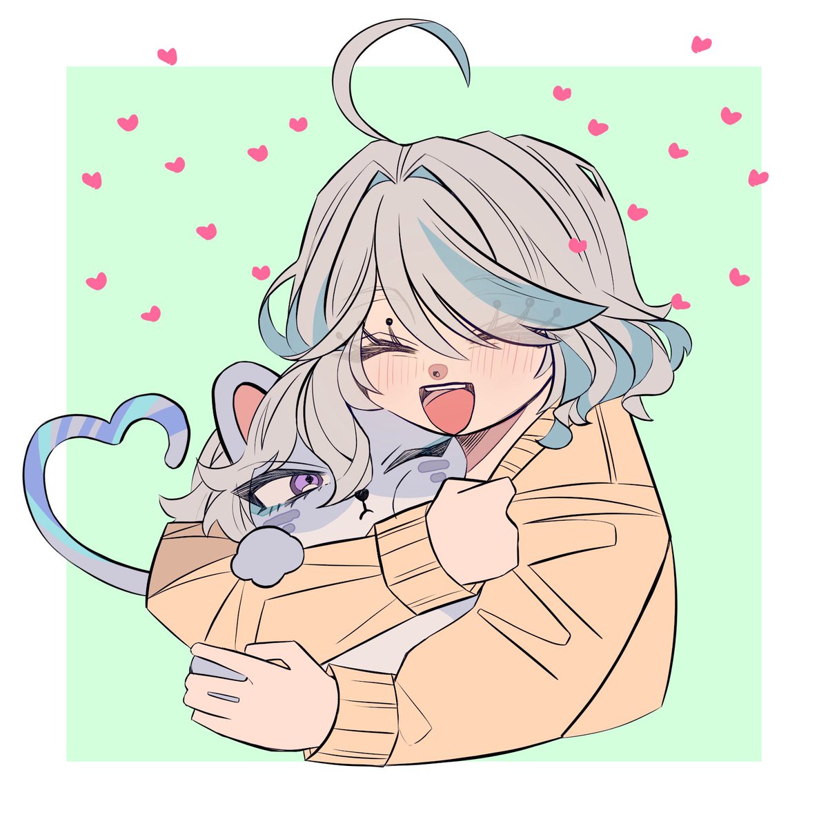 lapin3_'s tweet photo. 猫の日と聞いて 
ねこヌヴィフリ再掲 ₍ᐞ•༝•ᐞ₎◞ ̑̑

 #neuvifuri https://t.co/0DWPdQaV1O