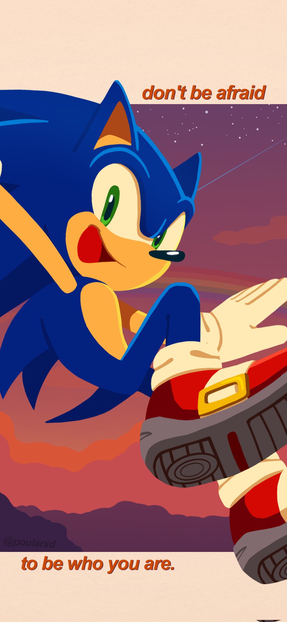 hedgehog_ryさま　056　084 ソニック・ザ・ヘッジホッグ_(サイズ/L)_ソニック HEDGY METAL T