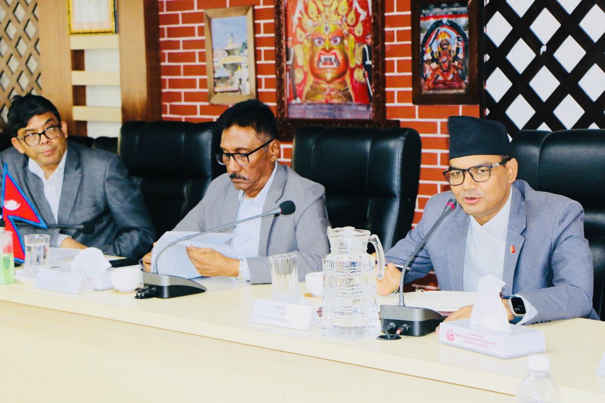 Honored to address today’s MDAC meeting at the <a href="/MoLESS_Nepal/">श्रम, रोजगार तथा सामाजिक सुरक्षा मन्त्रालय</a> . We took stock of our progress, faced challenges head-on, and set ambitious goals for faster, smarter, and more accountable service delivery. I called on all teams to act with urgency, collaborate deeply, and champion
