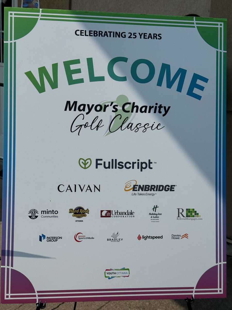 fullscript_dev's tweet image. We were very happy to be a Gold Sponsor for @Youth_Ottawa  25th Annual Mayor’s Charity Golf Classic. It was a beautiful day for golfing for a great cause. @patgvice leading the @fullscript_dev team.