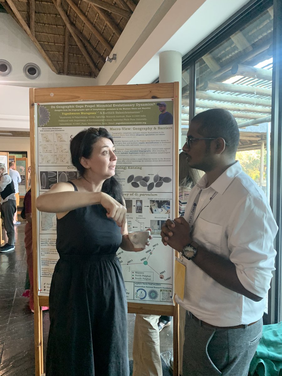 karthickbala's tweet image. From our lab, we presented four posters at the diatom conference, and @pratyashanayak won the Best Poster Award! 🎉👏 Proud moment for the team! #Diatoms